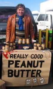 One of the characters at the Takapuna Market